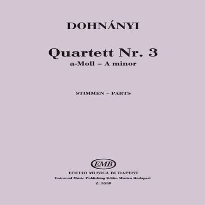 String Quartet No. 3, Op. 33 – String Quartet – Book