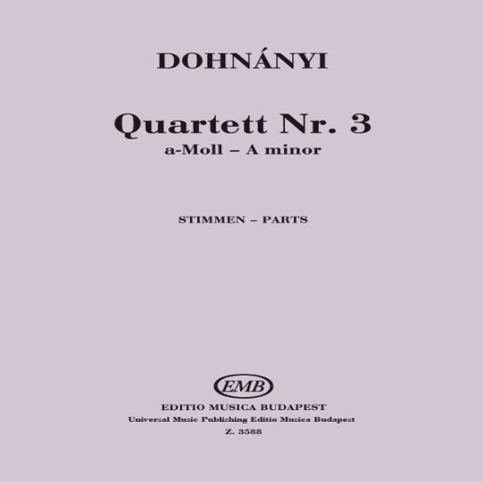 String Quartet No. 3, Op. 33 – String Quartet – Book