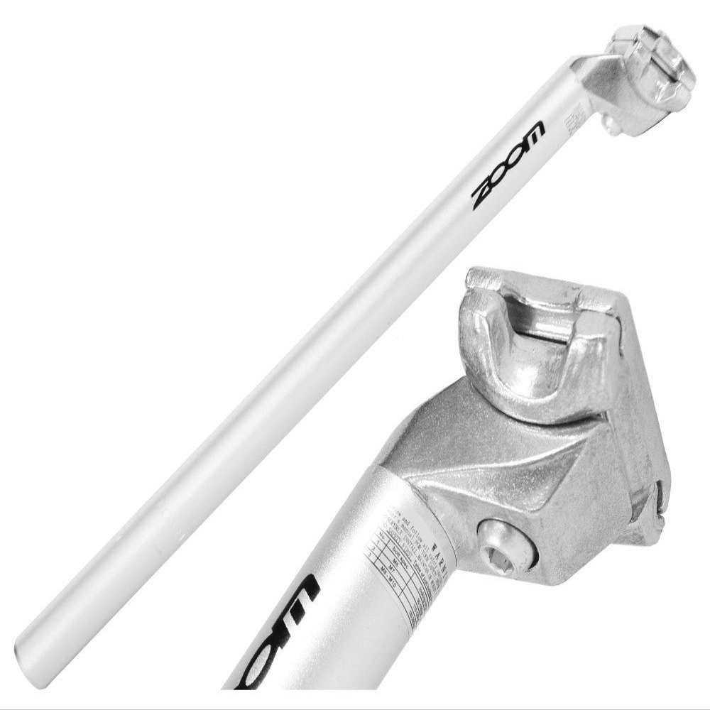 Zoom SP-C212 Road Bike Fixie Fixed Gear Track MTB Seatpost, Silver/Black (Silver, 25.4 mm)