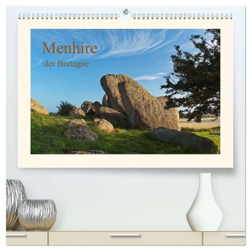 Menhirs of Brittany – Premium Wall Calendar 2026, DIN A2 Landscape