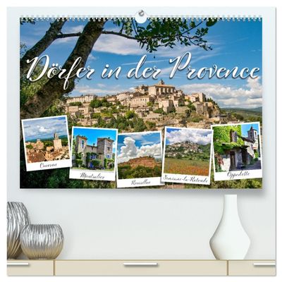 Villages in Provence Premium Wall Calendar 2026, DIN A2 Landscape