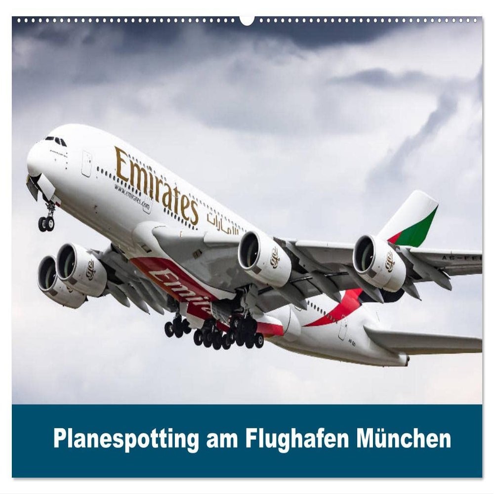 Planespotting at Munich Airport (2026 Wall Calendar, DIN A2 Landscape)