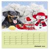 Dachshund Dreams – Family Planner 2026 Desk Calendar, DIN A5 Portrait view 4