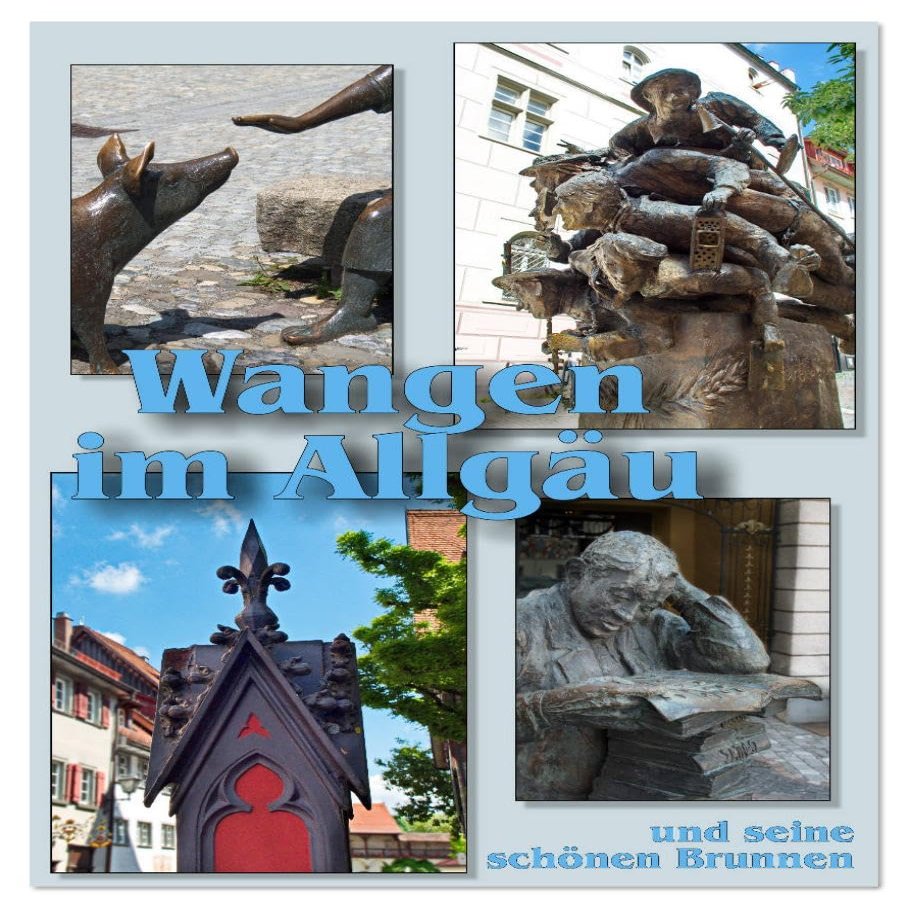 Wangen im Allgäu and Its Beautiful Fountains 2026 Wall Calendar, DIN A4 Portrait