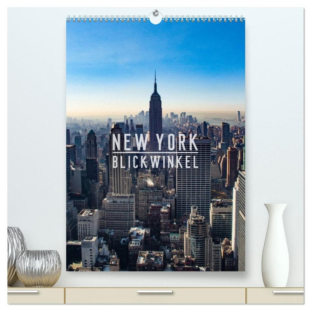 New York – Perspectives, Premium Wall Calendar 2026, DIN A2 Portrait, Glossy Art Print
