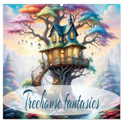 Treehouse Fantasies (Wall Calendar 2026, DIN A2 Landscape), CALVENDO Monthly Calendar: Living Nature as Tree Houses (CALVENDO Nature)