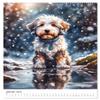 Charming Aussiedoodles by Angelika Beuck – 2026 Wall Calendar, DIN A2 Portrait view 4