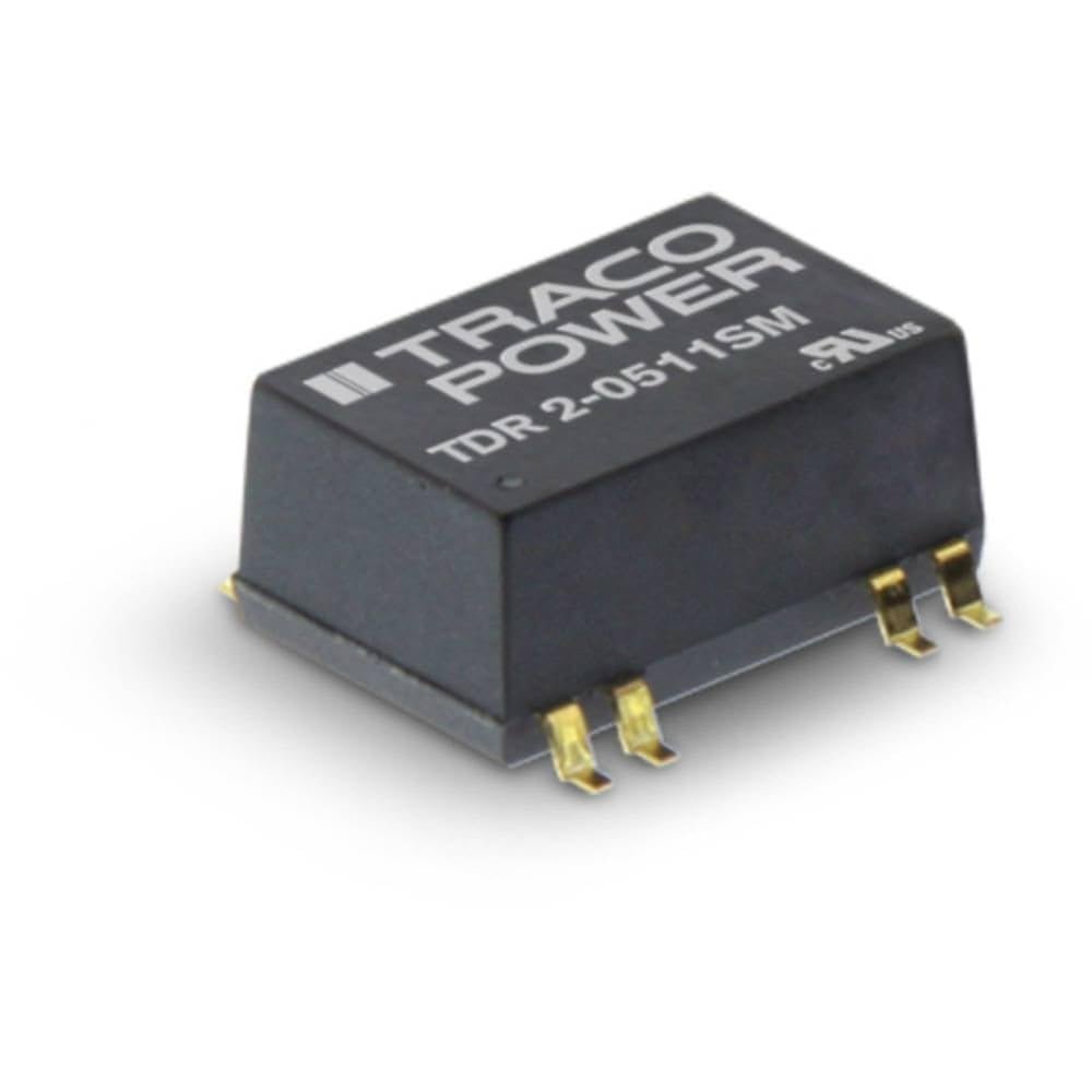 TRACOPOWER TDR 2SM DC/DC Converter, 2 W, 12 V DC Input, 15 V DC Output / 134 mA, 1.5 kV DC Isolated