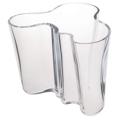 Iittala Aalto Vase, 160 mm, Clear Glass