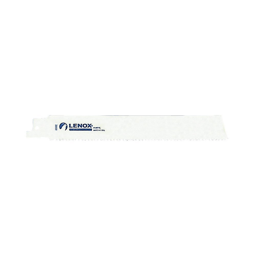 Lenox 20408808E 8 x 1 x .062 TPI Flexible E-Style Reciprocating Saw Blades, 5-Pack