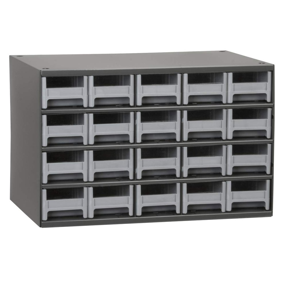 Akro-Mils 19320 Steel Parts Storage Cabinet, 43 cm W x 27.9 cm H x 28 cm D, 20 Drawers