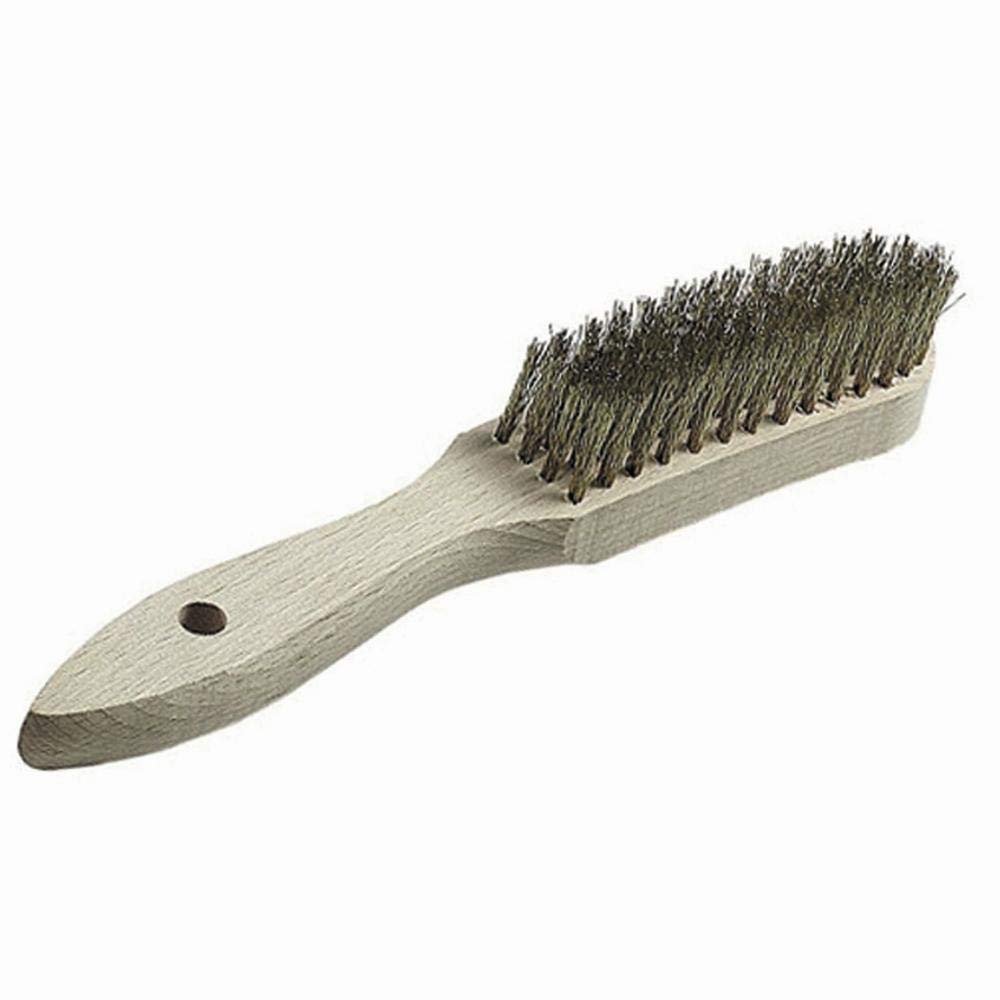 Ironside 139020 Brass Wire Brush, 3-Row, 0.30 mm Wire