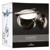 BarCraft Ice Bucket with Lid and Ice Tongs, Polished Stainless Steel, Handle, Gift Box, 1.9 L, 12 x 17 x 22 cm, Silver view 2