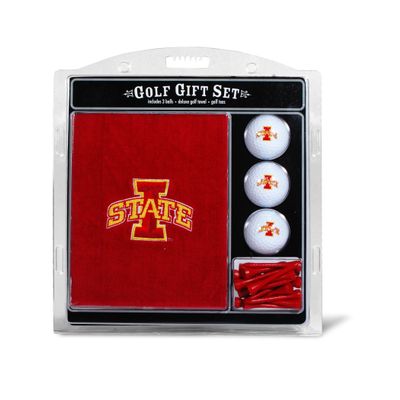 Team Golf NCAA Iowa State Cyclones Gift Set with Embroidered Golf Towel, 3 Golf Balls, and 14 Golf Tees