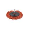 wolfcraft Nylon-Wire Disc Brush, 75 mm, for Wood, Metal and Stone, Hex Shank view 1