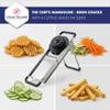 LOUIS TELLIER Chef Mandoline Slicer, Reversible, 2–4–7–10 mm, 38.5 × 11.5 × 23 cm, Made in France view 4
