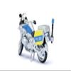 Siku 2562 VW T6 with BMW Police Motorcycle, 1:50, Silver-Blue view 2