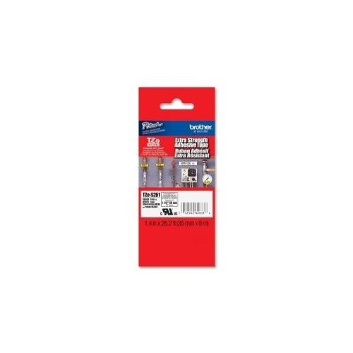 Brother TZ S261 Label Tape Cassette, 36 mm, White/Black