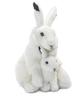 WWF 14578 Snow Hare 30 cm, Seated with Baby view 1