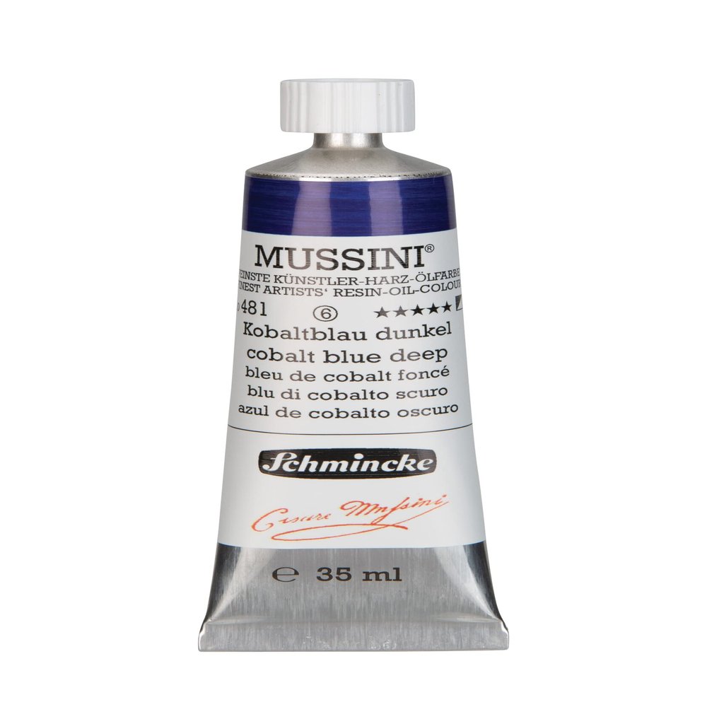 MUSSINI Finest Artists’ Resin Oil Color, Dark Cobalt Blue – 35 ml