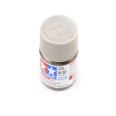 Tamiya X-32 Acrylic Mini Titanium Silver