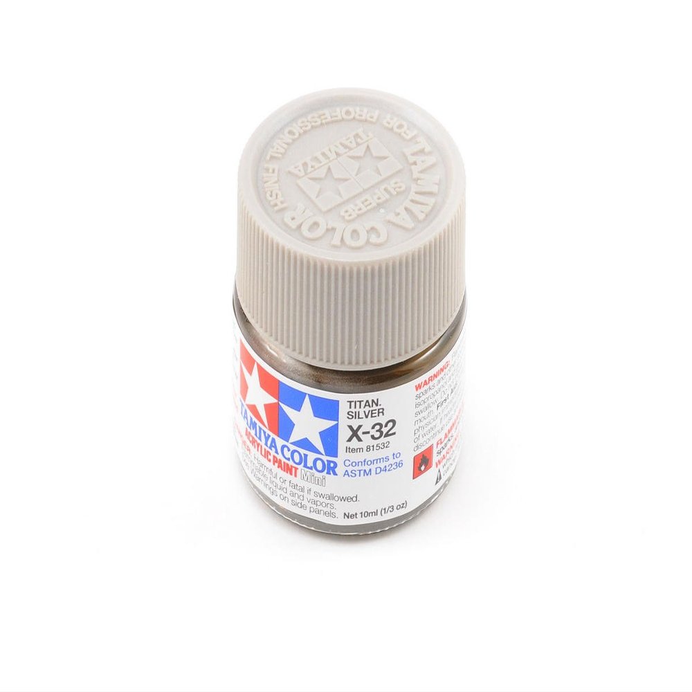 Tamiya X-32 Acrylic Mini Titanium Silver