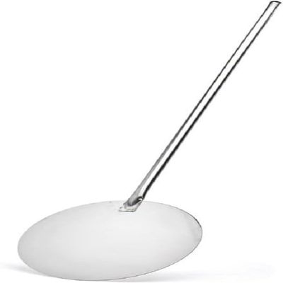 De Buyer Round Pizza Peel, Stainless Steel, 96 cm Handle, 31 cm