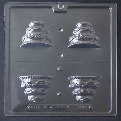 Cybrtrayd W062 3D Wedding Cake, Chocolate and Candy Mold