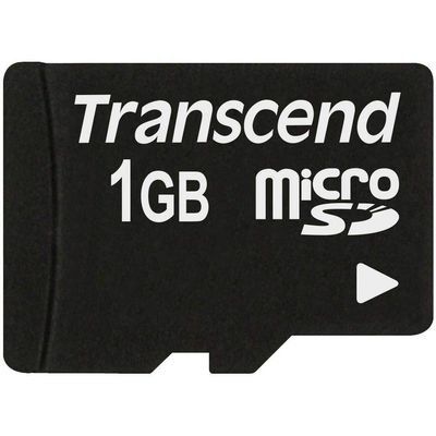 Transcend 1GB microSD Memory Card with SD Adapter