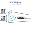 Avery Heavy-Duty 3-Ring Binder, 5 in One Touch EZD Rings, 2.75 in Spine, Red (79586) view 2