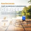 Farm Innovators 1,500-Watt Cast Aluminum Stock Tank De-Icer with Self-Regulating Thermostat for Farm and Home, Silver view 2