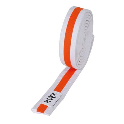 Kwon Youth Belt (Children's Belt), Multicolor 200 White-Orange-White