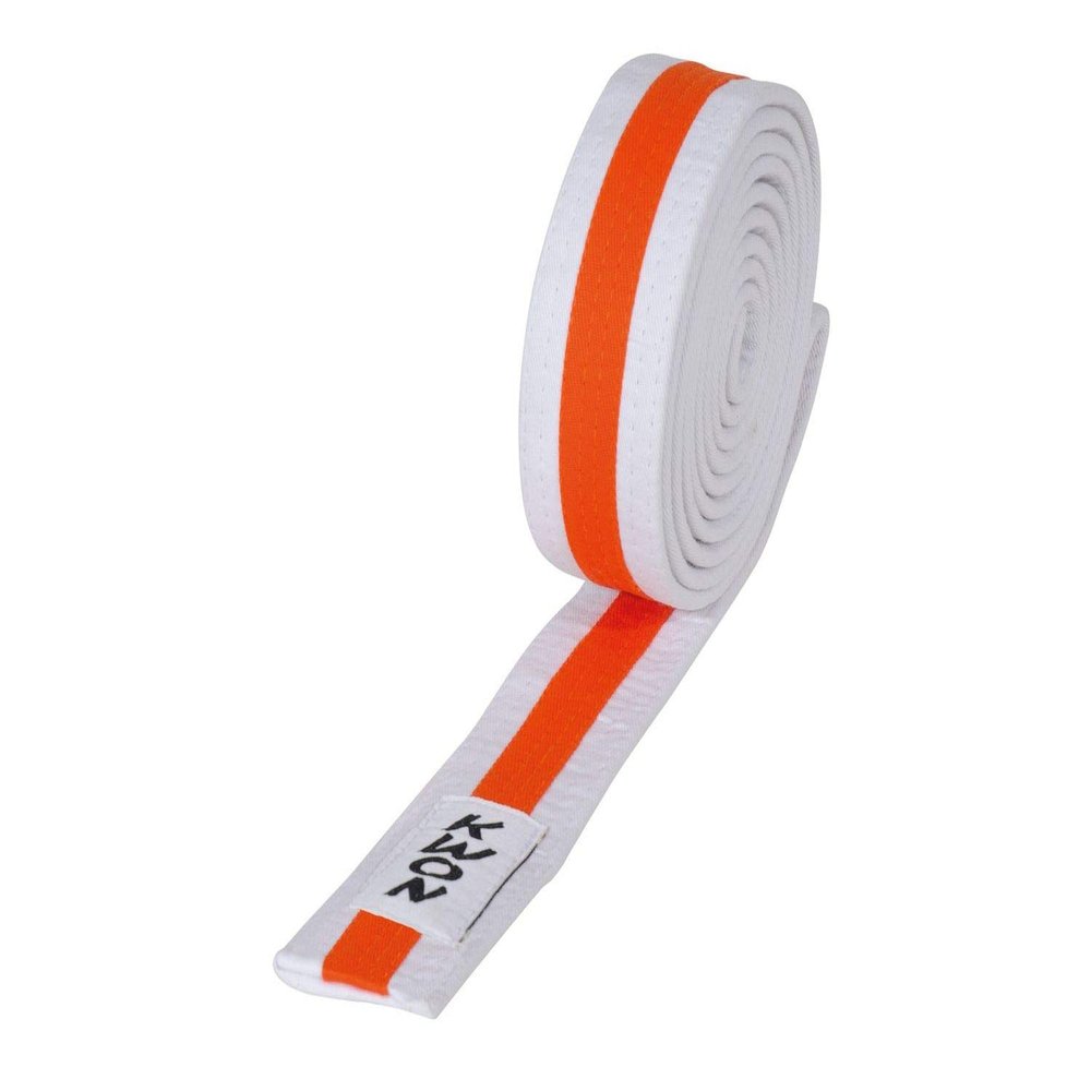 Kwon Youth Belt (Children's Belt), Multicolor 200 White-Orange-White