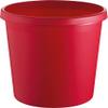 helit H6105825 Wastepaper Basket, 18 L, Red, with Continuous Grip Rim, Plastic, 1 Piece view 1