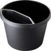 helit H6105825 Wastepaper Basket, 18 L, Red, with Continuous Grip Rim, Plastic, 1 Piece view 4