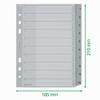 Leitz A5 Index Dividers, 10 Plastic Dividers, Numbered Tabs 1–10, Gray, 12850000 view 3