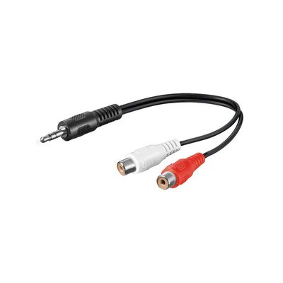 Goobay 50600 Audio Cable Adapter, 3.5 mm, 1 pc.