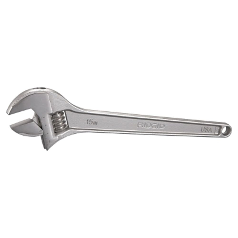 RIDGID 86922 Model 765 Adjustable Wrench, 15 in (375 mm), Metric/SAE