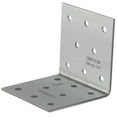 Simpson ANPS Angle Connector 60 x 60 x 2.0 x 60, Hot-Dip Galvanized (ANPS206660)