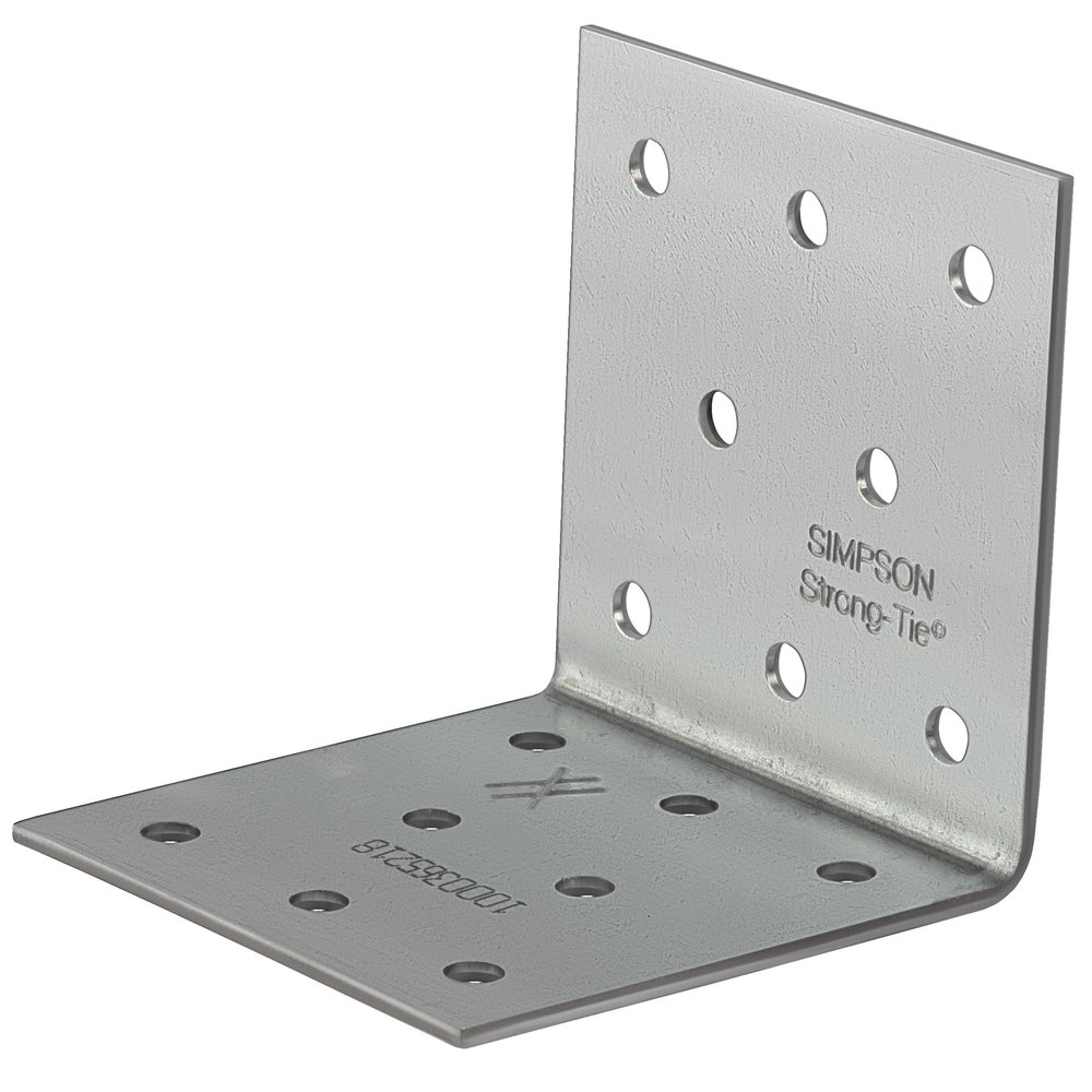 Simpson ANPS Angle Connector 60 x 60 x 2.0 x 60, Hot-Dip Galvanized (ANPS206660)