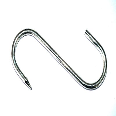 Lsebrink Meat Hooks, Tinned, 10 Pieces, Galvanized, 085.000100.70