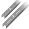 Element System Single-Row Wall Rails, 100 cm, White Aluminum, 2-Pack view 1