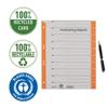 Leitz 1652-00-45 Dividers, 230 g/m², 100-pack, orange view 3