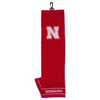 NCAA Embroidered Golf Towel, Nebraska Cornhuskers