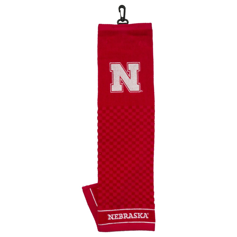NCAA Embroidered Golf Towel, Nebraska Cornhuskers