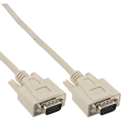 Intos 17712A VGA Cable, 15-Pin HD Male/Male, 3 m