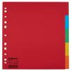 Esselte A4 Dividers, Pack of 20, 5 Tabbed Sheets, Red/Multicolor, Recycled Cardboard, 100199 view 1