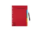 Esselte A4 Dividers, Pack of 20, 5 Tabbed Sheets, Red/Multicolor, Recycled Cardboard, 100199 view 4