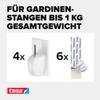 tesa Powerstrips Vario Curtain Hooks - Self-Adhesive view 3