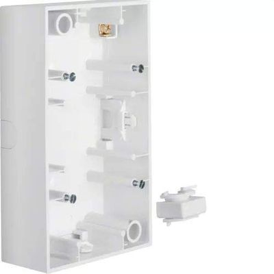 2-gang surface-mounted box, B3/B7, polar white, matte